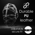 Ouch! PU Leather Cage Mask Black Adjustable Buckle Design