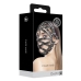 Ouch! PU Leather Cage Mask Black Adjustable Buckle Design