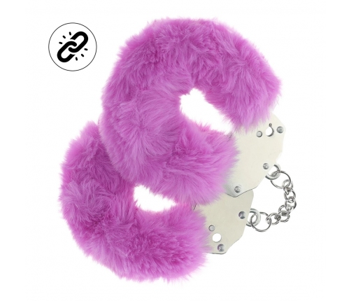 Ouch! Purple Heavy-duty Soft Plush Restraint Cuffs Adjustable Size
