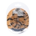 Ouch! Heavy-duty Tiger Fluffy Handcuffs - Secure Lock System, Orange/Black