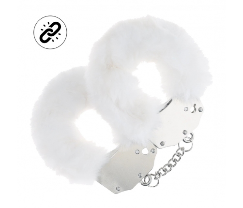Ouch! Heavy-Duty Soft Touch Handcuffs White - Secure & Padded Design