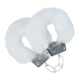 Ouch! Classic Fluffy Handcuffs White - Adjustable Plush Model