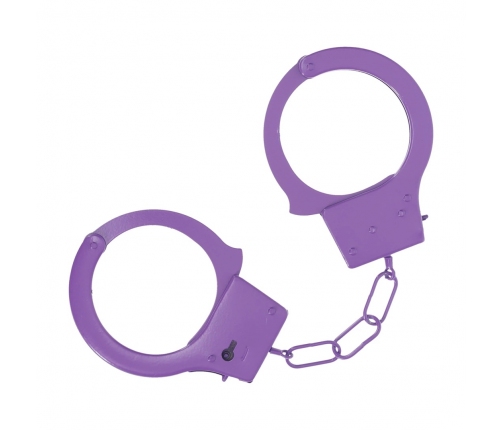 Ouch! Classic Metal Handcuffs Purple - Secure Adjustable Restraint System
