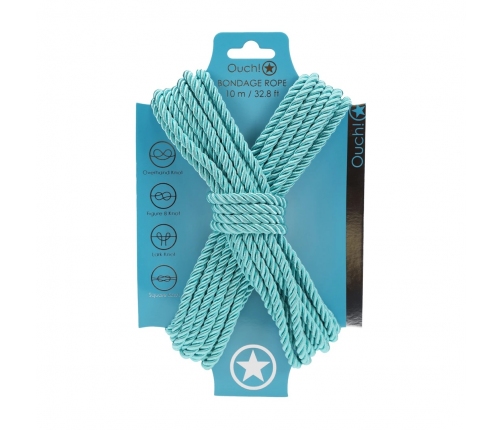 Shots Polyester Rope Blue 10m Durable Smooth Bondage Accessory