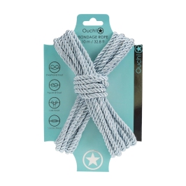 LoversPremium Polyester Bondage Rope 10m Powder Blue - Soft Durable Design