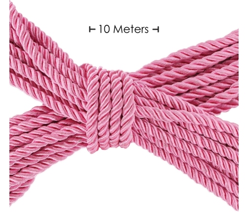 ToyJoy Polyester Bondage Rope 10m Pink - Durable Restraint System