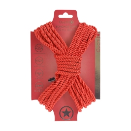 SINNER Gear Bondage Rope 10m Red - Durable Polyester Restraint Cord