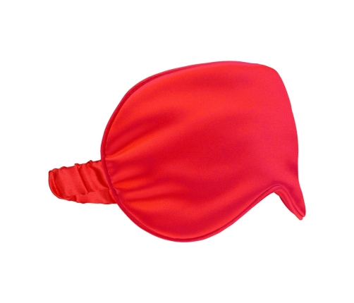 Loving Joy Satin Mask Red - Soft Adjustable Eye Cover for Adults