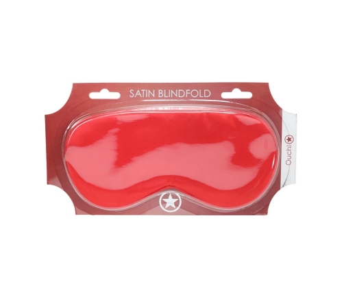 Loving Joy Satin Mask Red - Soft Adjustable Eye Cover for Adults