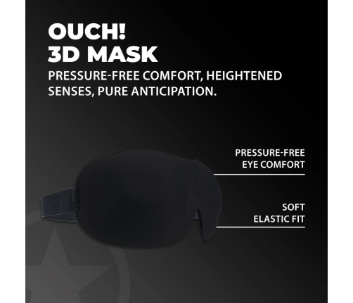 Loving Joy 3D Contoured Eye Mask Black - Pressure-Free Sensory Design