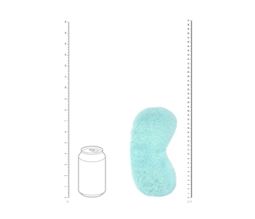 Bijoux Indiscrets Fluffy Mask Powder Blue Soft Touch Adjustable Band