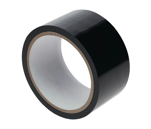 Ouch! PVC Adhesive-Free Bondage Tape 20m Black - Reusable Restraint System