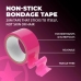 Ouch! PVC Adhesive-Free Tape 20m Pink - Non-Stick Utility Roll