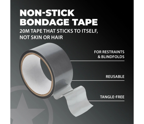 Ouch! PVC Silver Non-Stick Tape 20 m - Flexible Multifunctional Roll