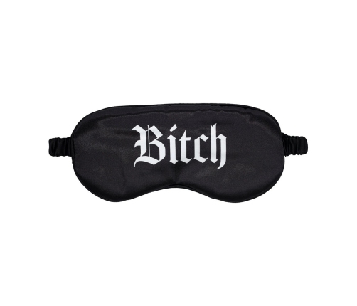 Bijoux Indiscrets Printed Satin Mask Black - Elegant Blindfold Accessory