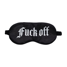 Shots Fuck Off Satin Eye Mask Black - Soft Adjustable Sleep Mask Shots Fuck Off Satin Eye Mask Black - Soft Adjustable Sleep Mask