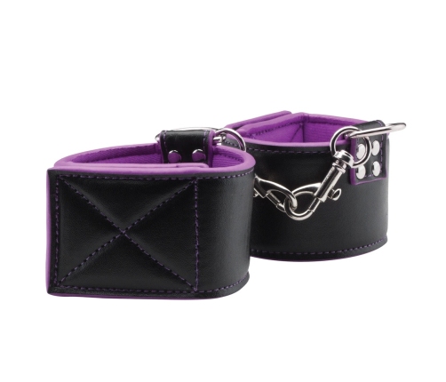 Shots Reversible Ankle Cuffs Black & Red Adjustable Design