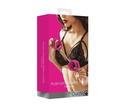 Plush Leather Handcuffs