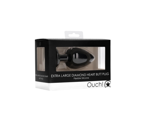 Diamond Heart Butt Plug - Extra Large