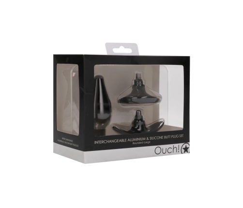 Interchangeable Butt Plug Set - Rounded - Large
