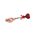 Heart Shaped Crop with Red Lace