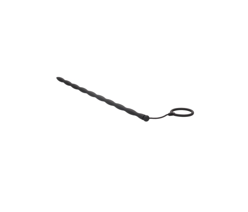 OUCH! Silicone Plug & Support Ring Set, 30 cm, Medical Grade, Black