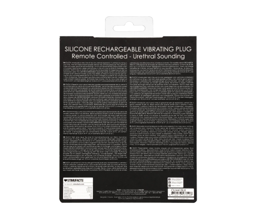 OUCH! Silicone Vibrating Intimate Probe Rechargeable with Remote 13.5cm