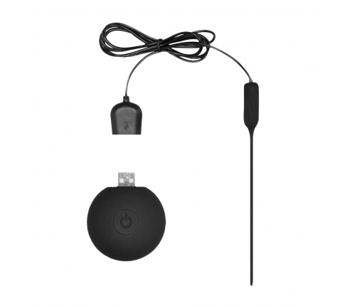 OUCH! Silicone Vibrating Intimate Probe Rechargeable with Remote 13.5cm