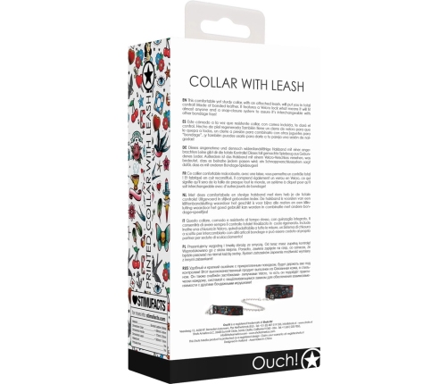 Printed Collar With Leash