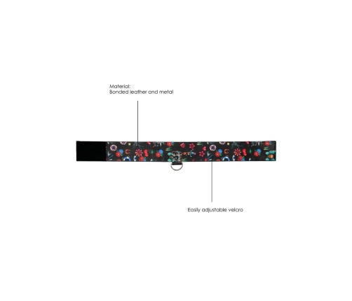 Printed Collar With Leash