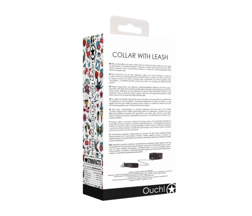 Printed Collar With Leash
