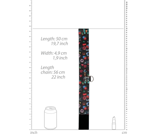 Printed Collar With Leash