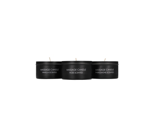 Massage Candle Set - Pheromone, Vanilla  Rose Scented