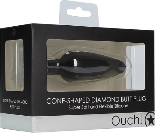 Cone-Shaped Diamond Butt Plug
