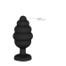Ribbed Diamond Heart Plug - Regular