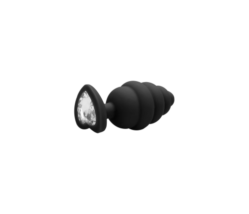 Ribbed Diamond Heart Plug - Regular