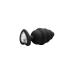 Ribbed Diamond Heart Plug - Regular