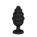 Ribbed Diamond Heart Plug - Large
