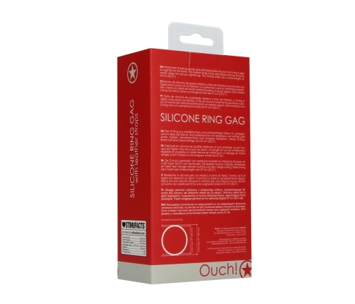 Silicone Ring Gag with Leather Straps