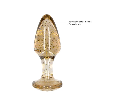 EasyToys Acrylic Anal Plug Set 3 Sizes - Transparent, Smooth Surface