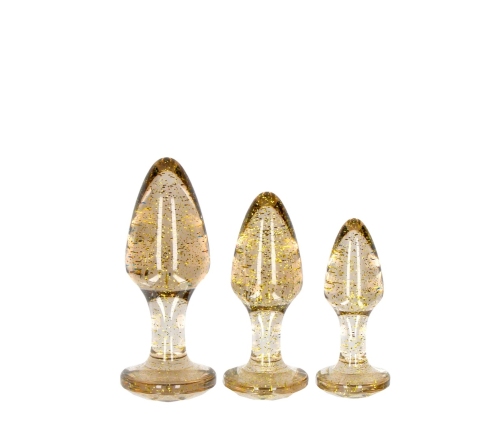 EasyToys Acrylic Anal Plug Set 3 Sizes - Transparent, Smooth Surface