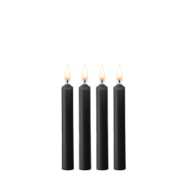 Teasing Wax Candles - 4 Pieces - Black