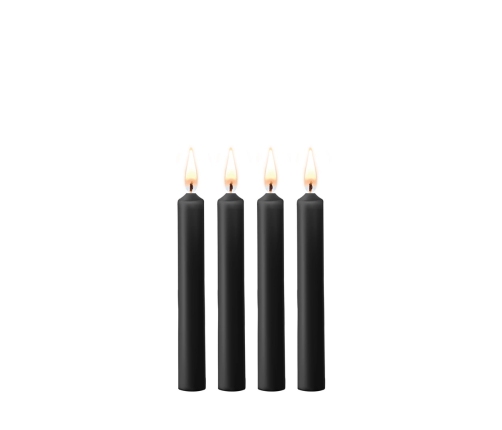 Teasing Wax Candles - 4 Pieces - Black