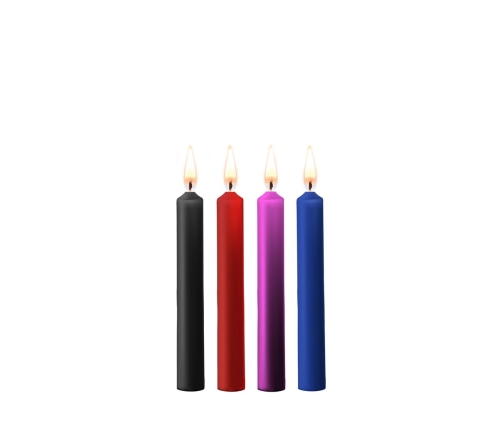 Teasing Wax Candles - 4 Pieces - Multicolor