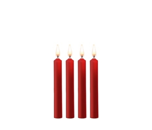 Teasing Wax Candles - 4 Pieces - Red