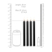 Teasing Wax Candles - 4 Pieces - Large - Black