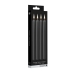 Teasing Wax Candles - 4 Pieces - Large - Black
