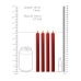 Teasing Wax Candles - 4 Pieces - Large - Red