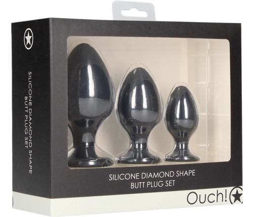 Diamond Shape Butt Plug Set