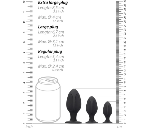 Diamond Shape Butt Plug Set